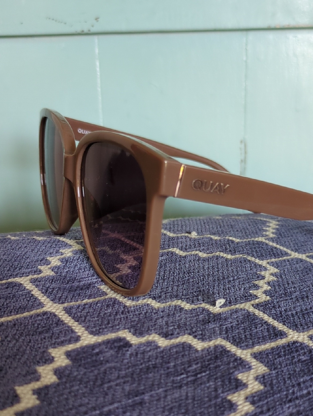 Quay Australia Brown Wayfarer Sunglasses
